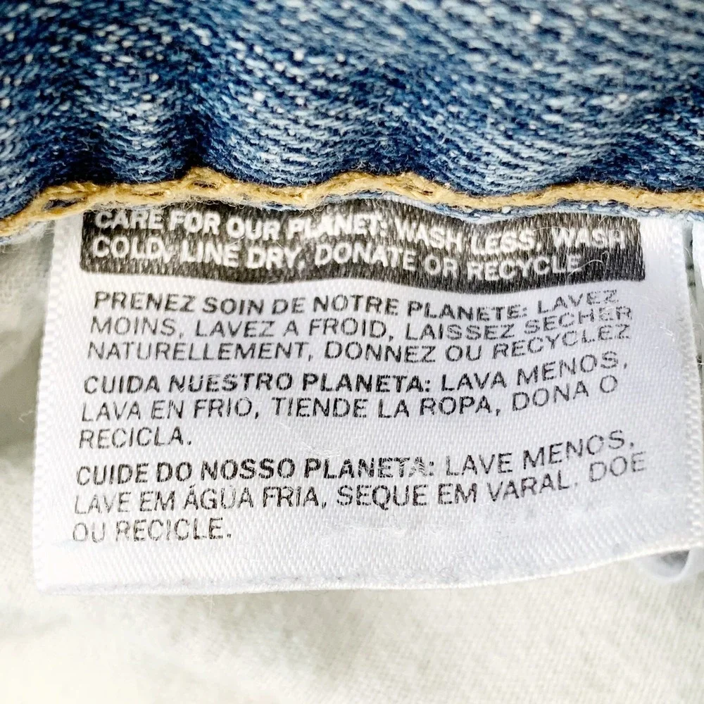 Levi's 569 Baggy Straight Blue Jean's 90s Y2K Mid Vintage Wash‎ 36x30 Well Loved